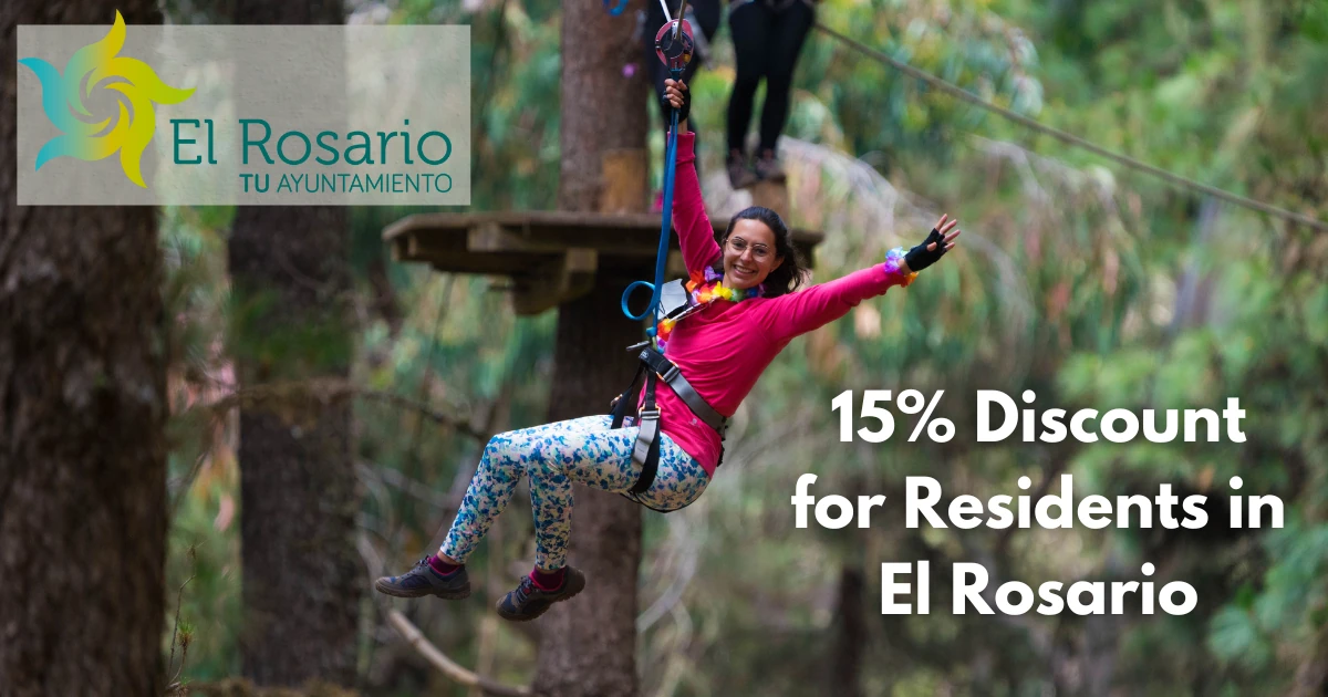 Tirolina Forestal Park Tenerife discount for residents El Rosario